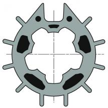  ROUE LT50 POUR TUBE DIAM 70 