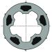  ROUE LT50 POUR TUBE DIAM 60 
