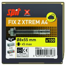  FIX Z XTREM M8x55/5 A4 /BT100 