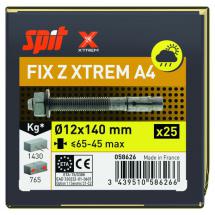  FIX Z XTREM M12x140/65-45 A4 / 