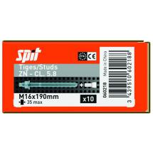  TIGES M16X190 ZN 5.8 /BT10 +AC 