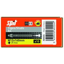  TIGES M12X160 A4 /BT10 + ACCES 