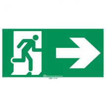  ETIQ FLECHE DROITE 10CM BAES 