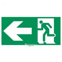  ETIQ FLECHE GAUCHE 10CM BAES 