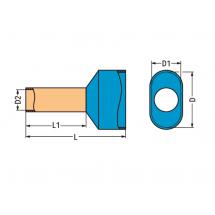  ADERENDHLSE 2X1QMM 12MM TWIN 