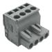 CONNECTEUR FEMELLE COUDE 4 POL 