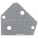  PLAQUE D'EXTREMITE / GRIS 