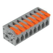  BORNE CI LEVIER 8 POLES GRIS 