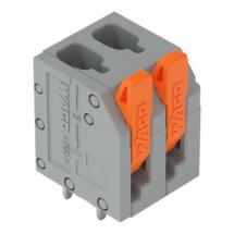  BORNE CI LEVIER 2 POLES GRIS 