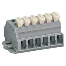  BARRETTE A BORNES 2C 6 POLES / 