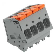  BORNE CI LEVIER 4 POLES GRIS 