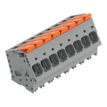  BORNE CI LEVIER 8 POLES GRIS 