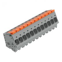  BORNE CI LEVIER 12 POLES GRIS 