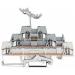  BORNE A 3 ETAGES BLANC / GRIS 