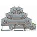  BORNE MOTEUR 4C / 4 MM / GRIS 