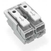  BORNE LUM.2 POL.BLANC H 17MM 