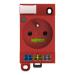  PRISE D'ARMOIRE TYPE E, ROUGE 