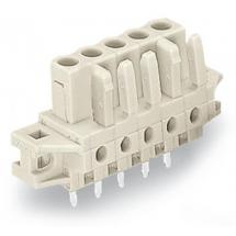  CONNECT FEM 5MM 4 P/DROIT/BRID 