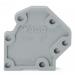  PLAQUE EXTREMITE 4MM2 GRIS 