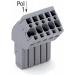  CONNECTEUR FEMELLE COUDE 1C, 5 