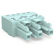  DOUILLE 3 POLES, TURQUOISE CLA 