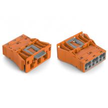  CONNECT MALE SNAP-IN 3P ORANGE 