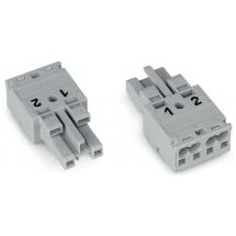  DOUILLE 2 POLES, GRIS 