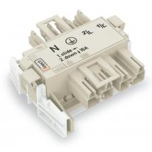  CONN.FEM.MALE.LINECT 4P/BLANC/ 