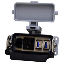  Rj45, 2 usb with 2 10 cables, 