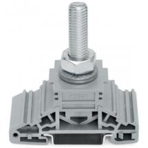  BORNE 1 BOUTON M10 GRIS 