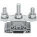  BORNE 3 BOULONS M10 GRIS 