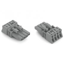  DOUILLE 4 POLES CODAGE B, GRIS 