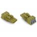  DOUILLE 3 POLES, VERT CLAIR 