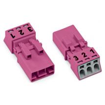  CONNECTEUR 3 POLES, ROSE 