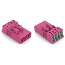  CONNECTEUR 4 POLES, ROSE 