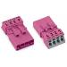  CONNECTEUR 4 POLES, ROSE 